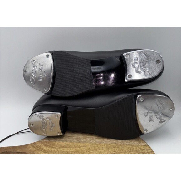 Capezio Tic Tap Toe Professional Black Tap 8W Dance Shoes-F24 65 RN#63356 NIB - Picture 11 of 16